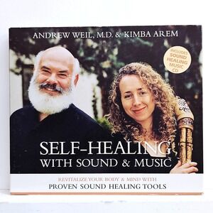 Andrew Weil Kimba Arem‎ Self-Healing With Sound & Music 2-CD Meditation Set EUC